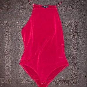 Red Tank Top Bodysuit
